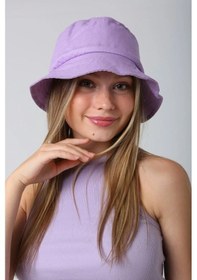 Resim Pamuk Bucket Şapka Rş-110 Lila Lila 