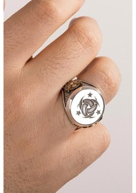 Resim Erkek Gümüş Yüzük 925 Ayar 