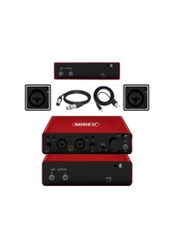 Resim Midex Midi Paket-5 Stüdyo Ekipmanları Seti Ses Kartı Midi Klavye Mikrofon Kulaklık 