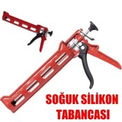 Resim Silikon Pompası Soğuk Silikon İçin Plastik Silikon Tabancası 