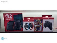 Resim Nintendo Switch 2 + Street Fighter 6 + Wheel + Pro Controller 