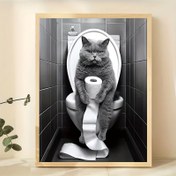 Resim Oda Dekoru 1pc, Hayali İngiliz Kedi Tuval Baskı, 30.48x40.64 cm, Çerçevesiz Komik Duvar Sanatı Dekoru Ev, Yatak Odası, Mutfak, Salon, Banyo, Otel, Kafe, Ofis için 