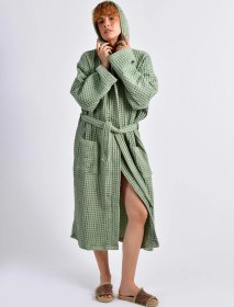 Resim Mint Waffle Gofre Bornoz Çok Renkli 