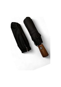 Resim Baginn 10 Telli Tam Otomatik Şemsiye Ahşap Saplı 33 Cm Boy 105 Cm Çap Rainwalker Siyah Renk 001 