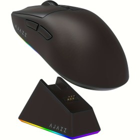 Resim AJAZZ AJ139V2 MC Kablosuz 1000Hz Fare - Oyun ve E-Spor için Uygun, 2.4g/Kablolu-12000DPI Hafif Uzun Pil Ömrü - Yaklaşık 66g Ağırlık, Daha Rahat Tutuş, PAW3311, Fare + Şarj Tabanı (Resmi Standart), Çıktı: 