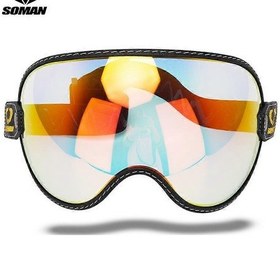 Resim Retro Motosiklet Gözlükleri Kabarcık Vizör Dış Sürüş Uv Koruması Ön Cam Renkli Vintage Yarım Yüz Kaskları İçin3 Düğmeli Vizör15 