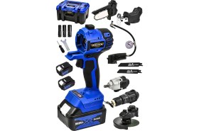 Resim Dozzer Alman 999VF 6 Kafalı Mega Set Darbeli Matkap Testere Tilki Kuyruğu Taşlama Somun Sökme Havalı Pompa 