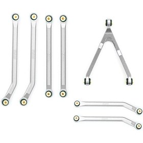 Resim Geekyou Alüminyum Yüksek Temaslı Chassis Link Seti, 1/24 Axial Scx24 C10 Bronco Jeep İçin Performans Artırıcı, Gümüş Renkli Bjm116 Aksesuarı 
