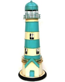 Resim Dekoratif Metal Deniz Feneri Kumbara Vintage Biblo Hediyelik 