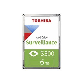 Resim Toshiba S300 Seri Güvenlik Disk 6Tb (HDWT860UZSVA) (Distribütör Garantili) 3,5" 5400Rpm Sata3 256Mb 