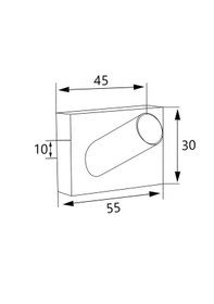 Resim Soho Pıccolo Tekli Bornoz Askılık Krom 