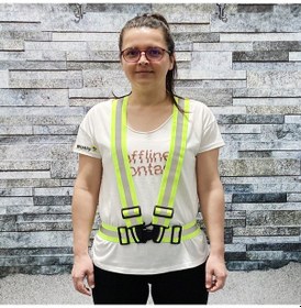 Resim Reflektörlü Scooter Bisiklet ve Motosiklet Pratik İkaz Yeleği 