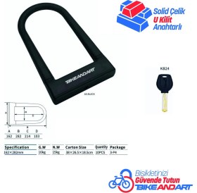 Resim Bike And Art Kalın U Kilit 