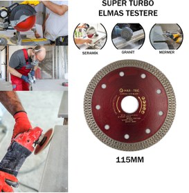 Resim HAS-TEC 115mm – Elmaslı Turbo Kesici | Seramik, Porselen, Mermer ve Granit İçin İnce ve Hassas Kesim 