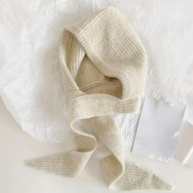 Resim 1 adet Kadınlar için Rahat Kışlık Başörtüsü - Yumuşak Bej, Elastik Uyum ile Kulak Kılıfları, Bağcıklı Kapatma, Şükran Günü ve Soğuk Hava için Mükemmel, Sadece Elde Yıkama, Kışlık Başlık | Rahat Başlık | Dokulu 