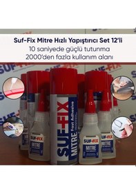 Resim Suf-fix Mitre Hızlı Yapıştırıcı Set 12 Li 200 Ml + 50 Gr 