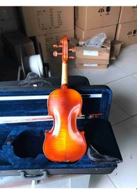 Resim Pagannini Vg200-H Kare Kutulu Gül Aksamlı Tam Boy Keman Seti 