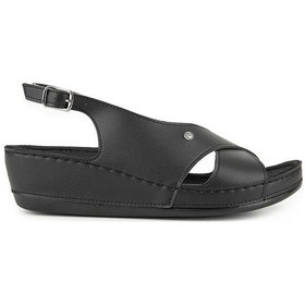 Resim Muya İngane 35207-430 Topuk Jelli Anatomik Taban Kadın Sandalet Siyah 36-40 Siyah 