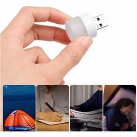 Resim gaman Mini USB Led Işık, 1W Enerji Tasarruflu Kitap Okuma Lambası Işığı, Gece Lambası Gün Işığı 