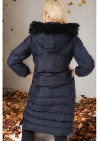 Resim Z6740 Dewberry Bayan Kaban-düz Lacivert-düz Lacivert 