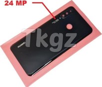 Resim Huawei P30 Lite Arka Pil Batarya Kapağı ( Kamera Lensli 24 MP) SİYAH Tkgz