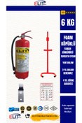 Resim ELİT YANGIN VE GÜVENLİK SİSTEMLERİ 6 KG FOAM KÖPÜKLÜ YANGIN SÖNDÜRME TÜPÜ 