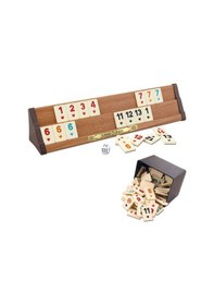 Resim 4 Isme Özel Ahşap Okey Takımı Altın Metal İsimlikli 