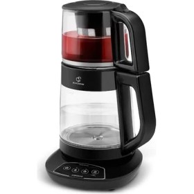 Resim Esmo Home Karaca Çaysever 3 In 1 Konuşan Cam Çay Makinesi Su Isıtıcı ve Mama Suyu Hazırlama 1700W Black 