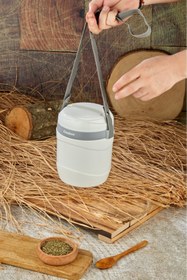 Resim Cooker Lüx 1,2 Litre Çelik Hazneli 3'lü Yemek Termosu 