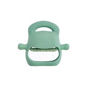 Resim Eco Lounge Koyu Yeşil Bebek Silikon Diş Kaşıyıcı 