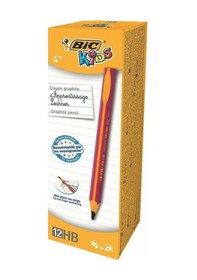 Resim Bic Kurşun Kalem Kids Evolution Hb Üçgen Jumbo 12 Li Pembe 919263 
