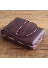 Resim Sumerian Leather Craft Deri Sigara Kılıfı Fuşya 