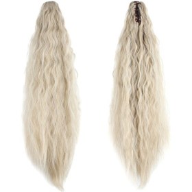 Resim Tokalı Kabarık Dalgalı At Kuyruğu / Balköpüğü Platin Röfleli - Aysc-463020 Karışık - Çok Renkli 