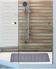 Resim 3 Parça Set Banyo ve Duş Kaydırmaz Çift Taraflı Banyo Duş Vucüt Fırçası Yuvarlakküvet Süzgeci Siyah 