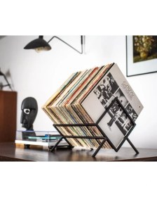 Resim Merzana Metal Plak Organizer, Dergilik, Kitaplık, Plaklık 