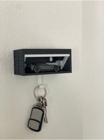 Resim ERCTECH HotWheels Tam Uyumlu Dekoratif Anahtarlık Ofis Garaj Ev Dekoratif Anahtarlık ( Araç Dahil Değildir ) 