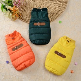 Resim Kolsuz Tasarım Köpek Ceketi - Erkei/Dişi Küçük & Orta Boy Köpekler (Fransız Bulldog, Çivava) Polar Kazak, Kolay Çıtçıtlı Kapatma ve Makinede Yıkanabilir 