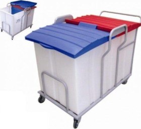 Resim Ocakmed Kirli Temiz Çamaşır Taşıma Arabası 460 Lt 