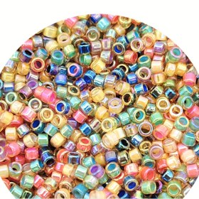 Resim 1000 Adet Miyuki Delica Vintage Boncuklar, Gökkuşağı Cam Tohum Boncukları, DIY El İşleri ve Takı Yapımı Aksesuarları İçin Uygun 