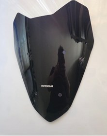 Resim Motocam Motolüx Rt2 Ragner Ön Cam 2023-2026 Model 40cm Siyah Renkli 4mm Uzun 