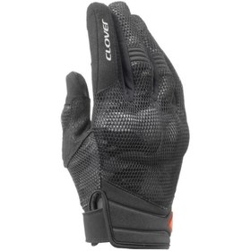 Resim Clover Storm Korumalı Motosiklet Eldiveni Gri Kamo 