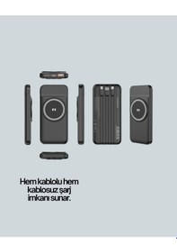 Resim 22.5w Hızlı + 15w Kablosuz Şarj - Akıllı Powerbank İle Her An Enerji 