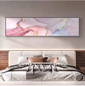 Resim Soyut El Yapımı Yağlı Boya Tablo 136x60cm Hij4031 