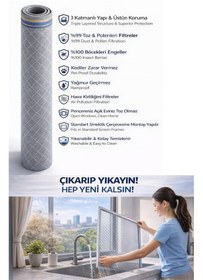 Resim Respilon- Odera Yeni Nesil Sineklik - 3 Katmanlı Toz Polen Alerjen Pencere Filtresi 100cm X 150cm 