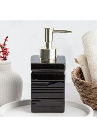Resim Porsima 3206 Seramik Sıvı Sabunluk Lavabo Sabunluğu 275 Cc Siyah 