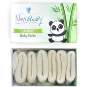 Resim Novibaby 3'lü Bambu Yenidoğan Bebek Çorabı I Ecru I 0-6 ay 
