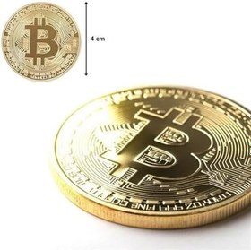 Resim 4 Adet Bitcoin Madeni Hatıra Parası Madeni Bitcoin Hediye Sikke Para 