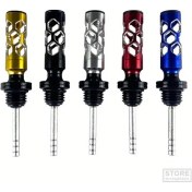 Resim Tongdashop Motorcycle İçin Alüminyum Alaşım Motor Yağı Seviye Göstergeli İçi Boş Yağ Çubuğu Siyah 