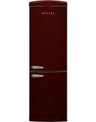 Resim Vestel Retro NFK37201 Bordo 330 LT No-Frost Kombi Tipi Buzdolabı 