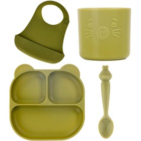 Resim Pandish Mamma Beslenme Seti 4'lü - Yeşil - Yeşil / Standart 